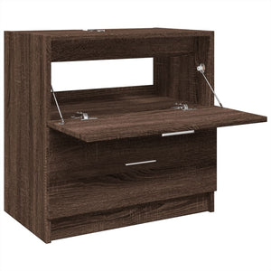 vidaXL Sink Cabinet Brown Oak 59x37x59 cm Engineered Wood