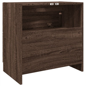 vidaXL Sink Cabinet Brown Oak 59x37x59 cm Engineered Wood