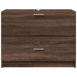 vidaXL Sink Cabinet Brown Oak 78x37x59 cm Engineered Wood