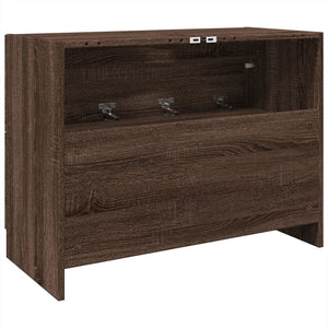 vidaXL Sink Cabinet Brown Oak 78x37x59 cm Engineered Wood