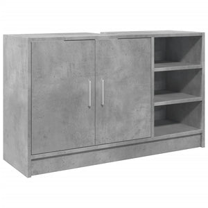 vidaXL Sink Cabinet Concrete Grey 90x29x55 cm Engineered Wood