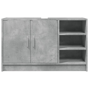 vidaXL Sink Cabinet Concrete Grey 90x29x55 cm Engineered Wood