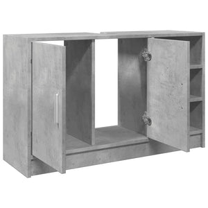 vidaXL Sink Cabinet Concrete Grey 90x29x55 cm Engineered Wood