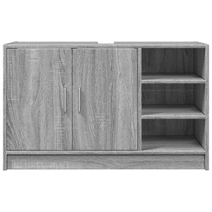 vidaXL Sink Cabinet Grey Sonoma 90x29x55 cm Engineered Wood