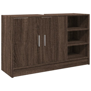 vidaXL Sink Cabinet Brown Oak 90x29x55 cm Engineered Wood