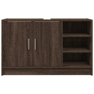 vidaXL Sink Cabinet Brown Oak 90x29x55 cm Engineered Wood