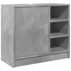 vidaXL Sink Cabinet Concrete Grey 63x29x55 cm Engineered Wood