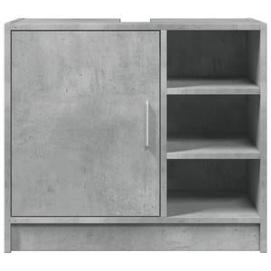 vidaXL Sink Cabinet Concrete Grey 63x29x55 cm Engineered Wood