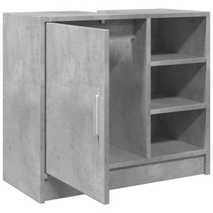 vidaXL Sink Cabinet Concrete Grey 63x29x55 cm Engineered Wood