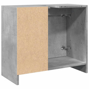 vidaXL Sink Cabinet Concrete Grey 63x29x55 cm Engineered Wood