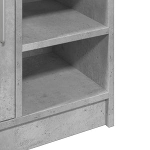 vidaXL Sink Cabinet Concrete Grey 63x29x55 cm Engineered Wood