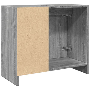 vidaXL Sink Cabinet Grey Sonoma 63x29x55 cm Engineered Wood