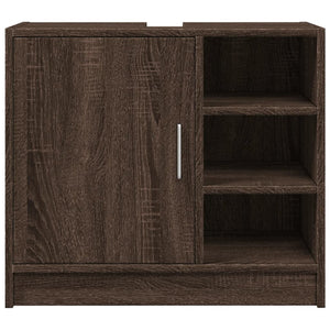 vidaXL Sink Cabinet Brown Oak 63x29x55 cm Engineered Wood