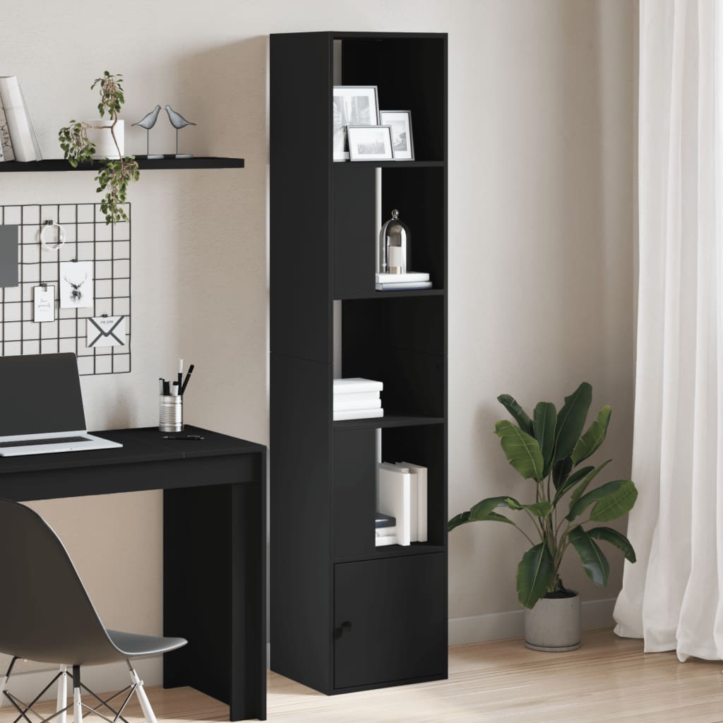 vidaXL Bookcase Black 40x36x189 cm Engineered Wood