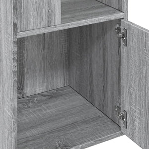 vidaXL Bookcase Grey Sonoma 40x36x189 cm Engineered Wood