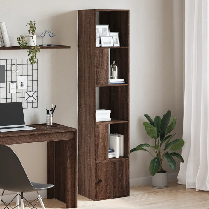 vidaXL Bookcase Brown Oak 40x36x189 cm Engineered Wood