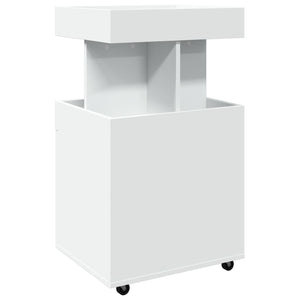 vidaXL Bar Cart White 50x41x89 cm Engineered Wood