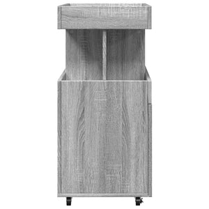 vidaXL Bar Cart Grey Sonoma 50x41x89 cm Engineered Wood