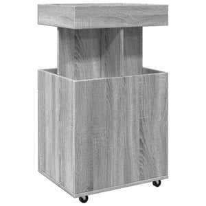 vidaXL Bar Cart Grey Sonoma 50x41x89 cm Engineered Wood