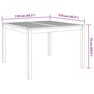 vidaXL 3 Piece Garden Dining Set Solid Wood Acacia