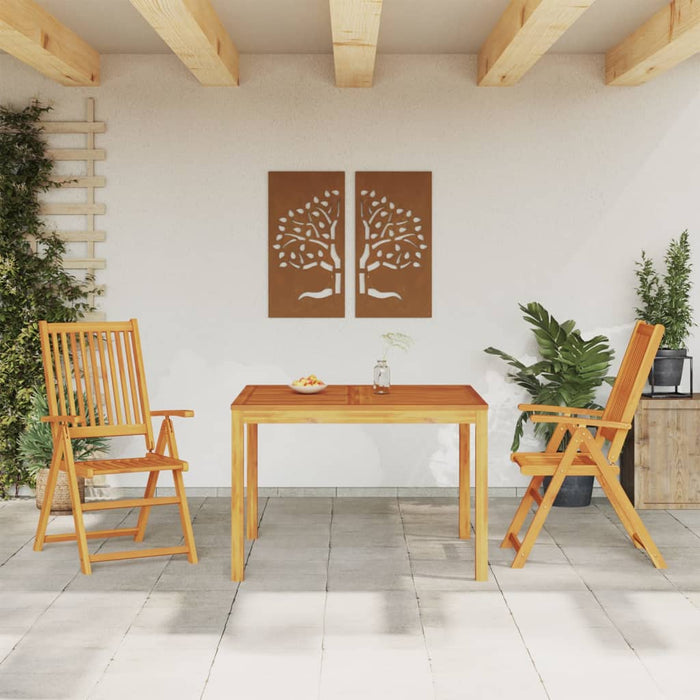 vidaXL 3 Piece Garden Dining Set Solid Wood Acacia