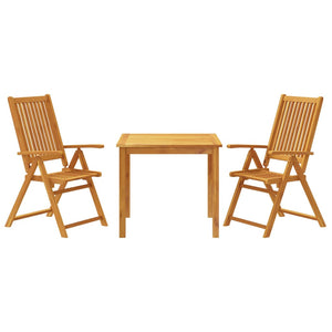 vidaXL 3 Piece Garden Dining Set Solid Wood Acacia