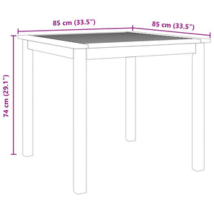 vidaXL 3 Piece Garden Dining Set Solid Wood Acacia