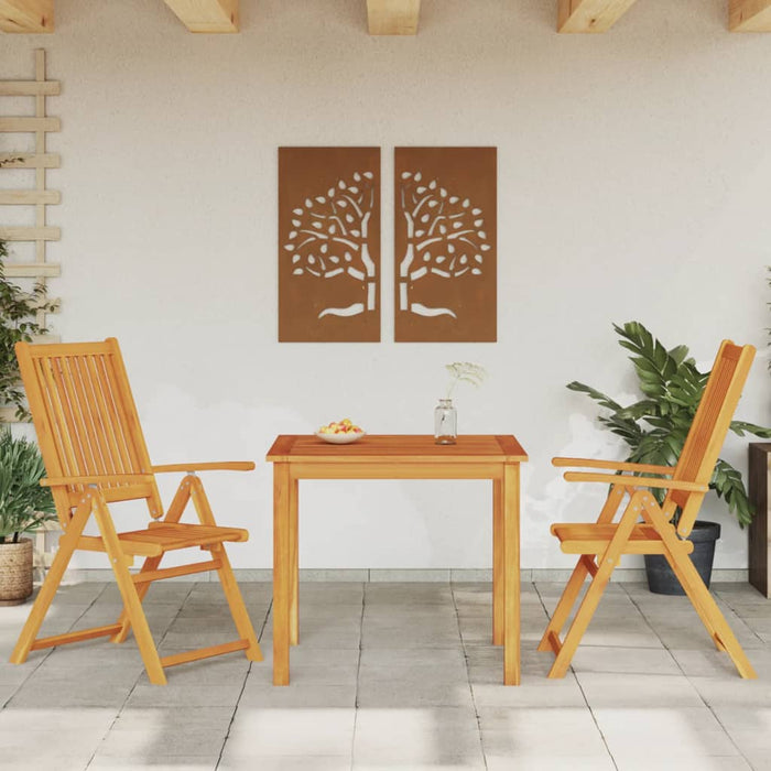 vidaXL 3 Piece Garden Dining Set Solid Wood Acacia