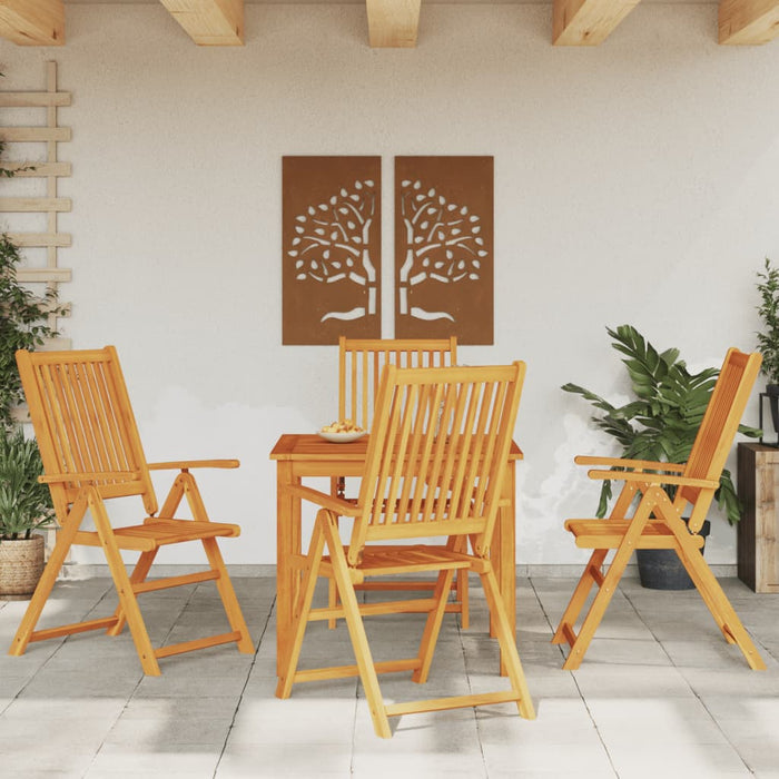 vidaXL 5 Piece Garden Dining Set Solid Wood Acacia