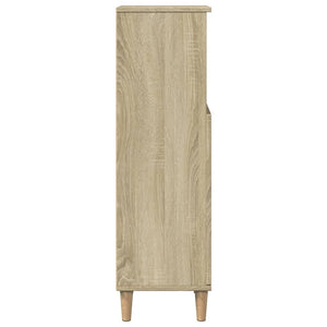 vidaXL Bathroom Cabinet Sonoma Oak 30x30x100 cm Engineered Wood