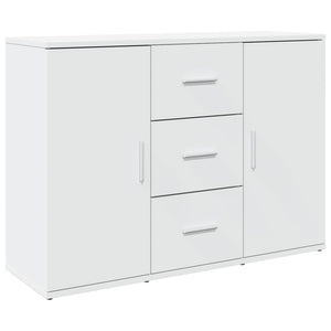 vidaXL Sideboard White 90.5x29.5x65 cm Engineered Wood