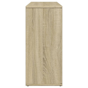 vidaXL Sideboard Sonoma Oak 90.5x29.5x65 cm Engineered Wood