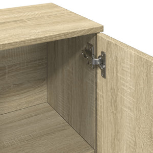 vidaXL Sideboard Sonoma Oak 90.5x29.5x65 cm Engineered Wood