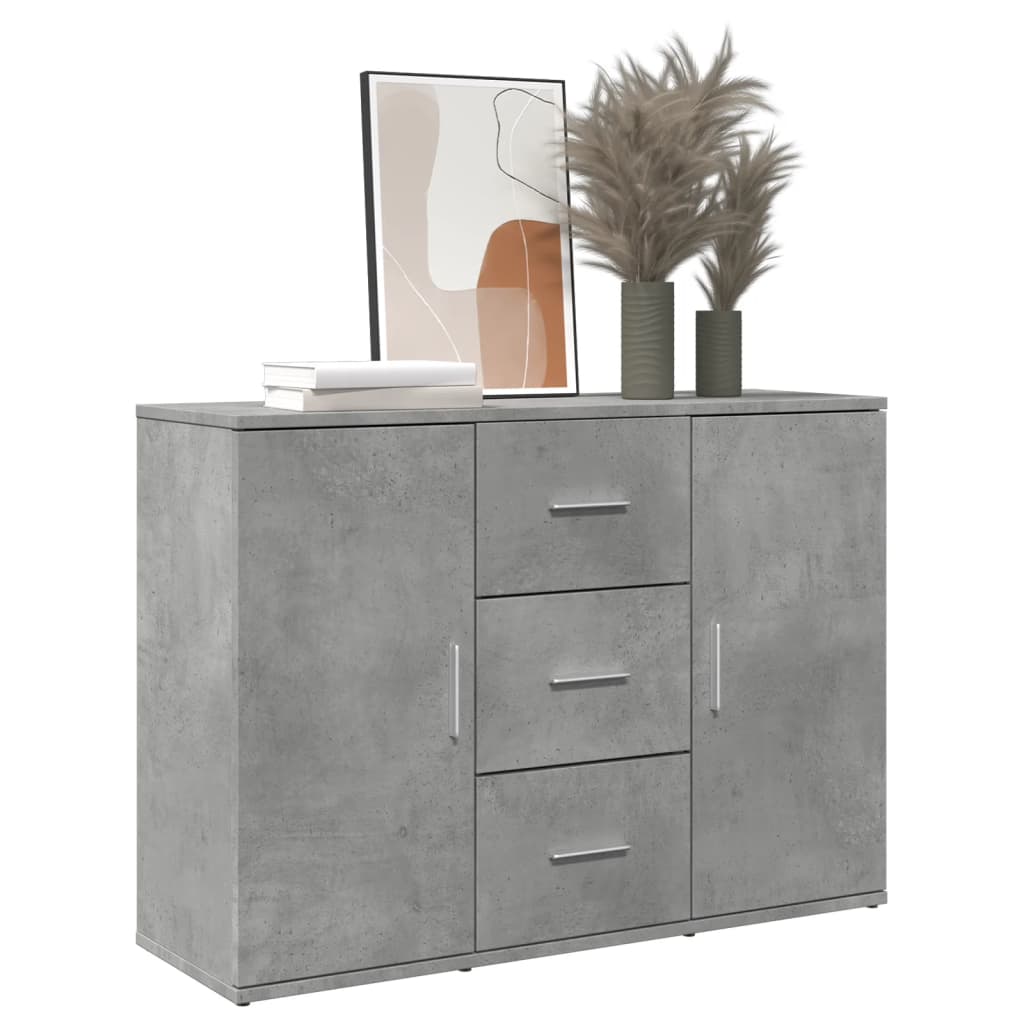 vidaXL Sideboard Concerte Grey 90.5x29.5x65 cm Engineered Wood