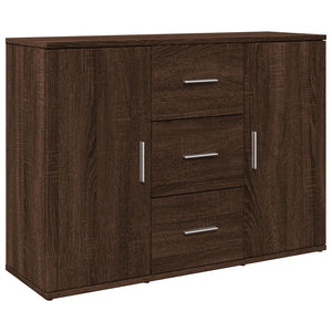 vidaXL Sideboard Brown Oak 90.5x29.5x65 cm Engineered Wood