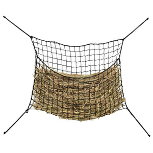 vidaXL Hay Nets 2 pcs Rectangular Black 90x60 cm PP