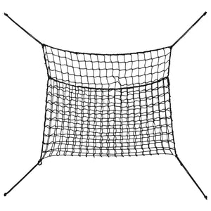 vidaXL Hay Nets 2 pcs Rectangular Black 100x90 cm PP