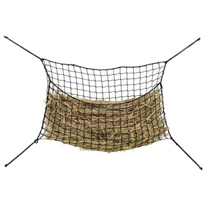 vidaXL Hay Nets 2 pcs Rectangular Black 150x90 cm PP