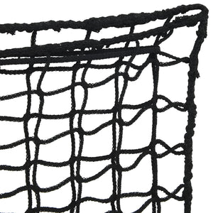 vidaXL Hay Nets 2 pcs Square Black 75x75 cm PP