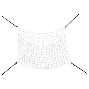 vidaXL Hay Nets 2 pcs Rectangular White 90x60 cm PP