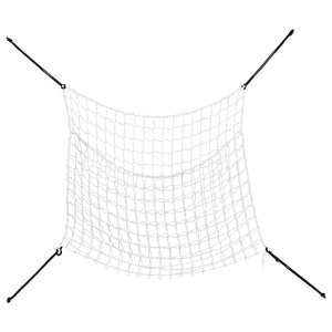 vidaXL Hay Nets 2 pcs Rectangular White 100x90 cm PP