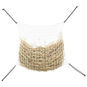 vidaXL Hay Nets 2 pcs Rectangular White 100x90 cm PP