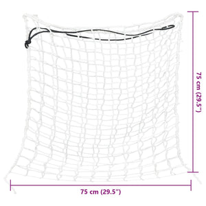 vidaXL Hay Nets 2 pcs Square White 75x75 cm PP