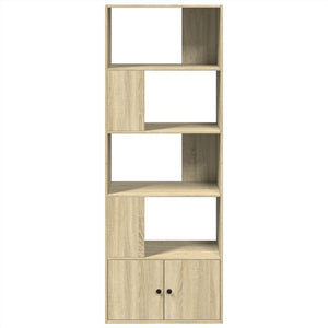 vidaXL Bookcase Sonoma Oak 70x36x189 cm Engineered Wood