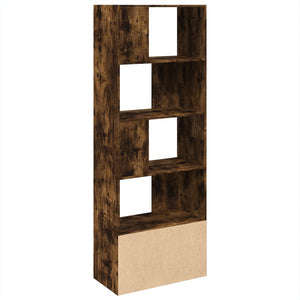 vidaXL Bookcase Smoked Oak 70x36x189 cm Engineered Wood