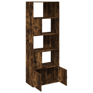 vidaXL Bookcase Smoked Oak 70x36x189 cm Engineered Wood