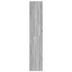 vidaXL Bookcase Grey Sonoma 70x36x189 cm Engineered Wood