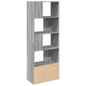 vidaXL Bookcase Grey Sonoma 70x36x189 cm Engineered Wood