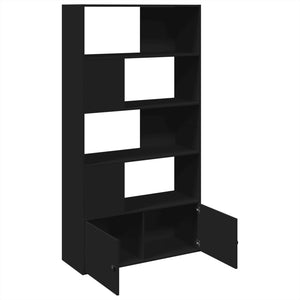 vidaXL Bookcase Black 100x36x189 cm Engineered Wood