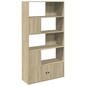 vidaXL Bookcase Sonoma Oak 100x36x189 cm Engineered Wood